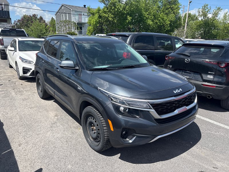 Kia Seltos EX AWD CUIR TOIT CHARCOAL 2022 BAS KILO 1 PROPRIO