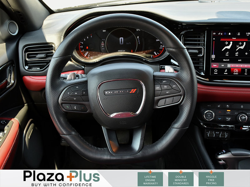 2021 Dodge Durango R/T ONE OWNER LOW KM! | RED LEATHER INTERIOR | 5.7 HEMI V8 | CAPTAINS CHAIRS