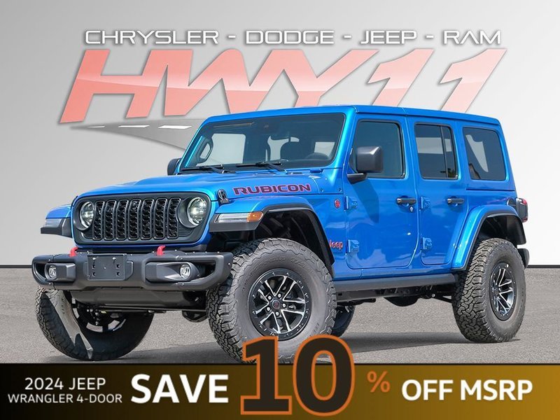 2024 Jeep WRANGLER 4-Door RUBICON X Dual Top | Warn Winch