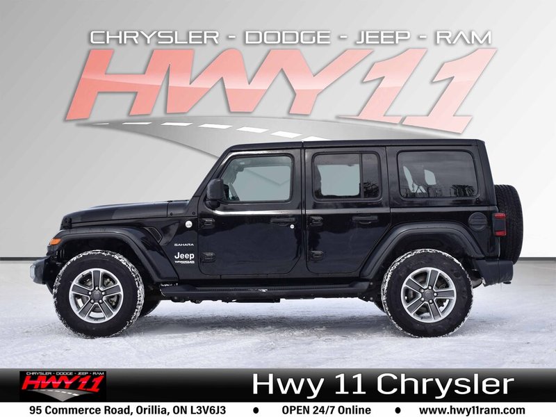 2018 Jeep Wrangler Unlimited Sahara LEATHER SEATS | LOW KM | ALLOY RIMS