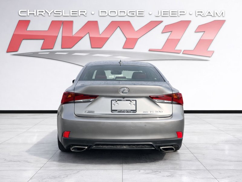 2018 Lexus IS 300 F SPORT F-SPORT/SILVER/RED LEATHER/SUNROOF/HEATED SEATS