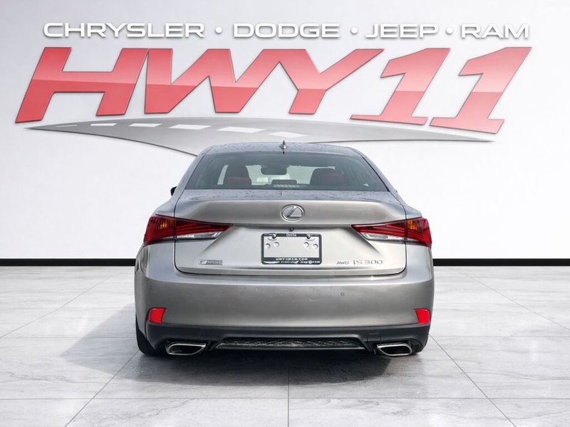 2018 Lexus IS 300 F-SPORT/SILVER/RED LEATHER/SUNROOF/HEATED SEATS