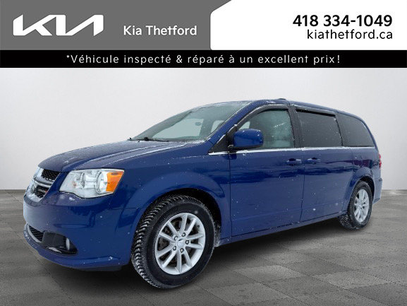 Dodge Grand Caravan Premium Plus PNEUS D'HIVER DEMARREUR PAS ACCIDENTE 2020 INSPECTE+HITCH+VOLANT CHAUFFANT+CUIR/TISSUS+SIEGE ELECTRIQUE+PORTES/HAYON ELECTRIQUE+MAGS 17''