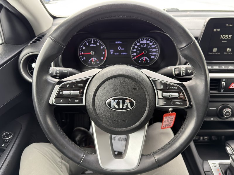 Kia Forte LX DEFLECTEUR CAPOT APPLE CARPLAY CAMERA 2020 INSPECTE+SIEGES CHAUFFANTS+BLUETOOTH+REGULATEUR DE VITESSES+PHARES AUTOMATIQUE+AIR CLIMATISE