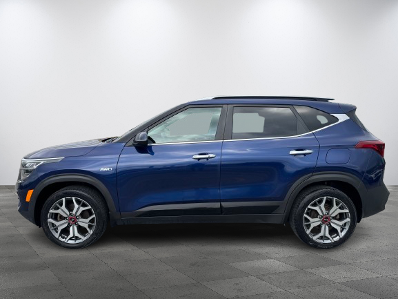 Kia Seltos SX Turbo AWD PNEUS D'HIVER DEMARREUR PAS ACCIDENTE 2021 INSPECTE+AFFICHAGE TETE HAUTE+SIEGES CHAUFFANTS ET VENTILES+CUIR+TOIT OUVRANT+GPS+RADIO SIRIUS