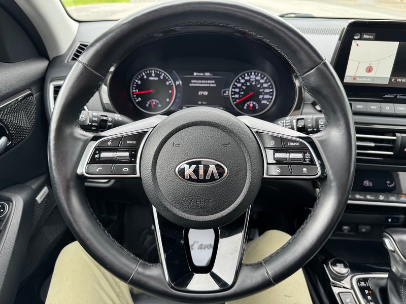Kia Seltos SX Turbo AWD PNEUS D'HIVER DEMARREUR PAS ACCIDENTE 2021 INSPECTE+AFFICHAGE TETE HAUTE+SIEGES CHAUFFANTS ET VENTILES+CUIR+TOIT OUVRANT+GPS+RADIO SIRIUS