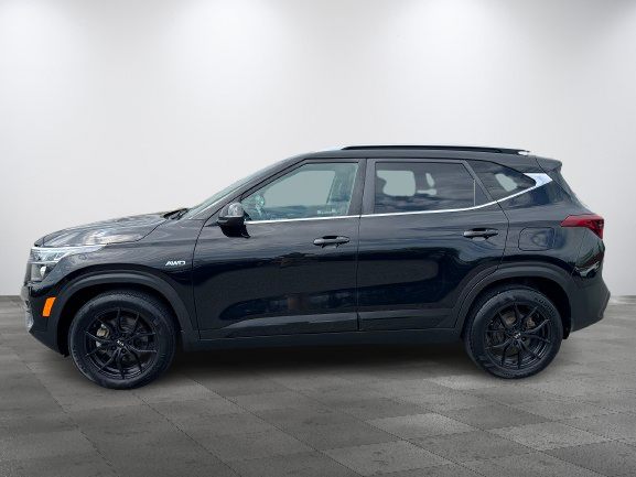 Kia Seltos EX AWD DEMARREUR VOLANT CHAUFFANT PAS ACCIDENTE 2021 INSPECTE+DETECTEUR D'ANGLES MORTS+TOIT OUVRANT+SIEGES CHAUFFANTS+AIR CLIMATISE+CUIR+MAGS 17''