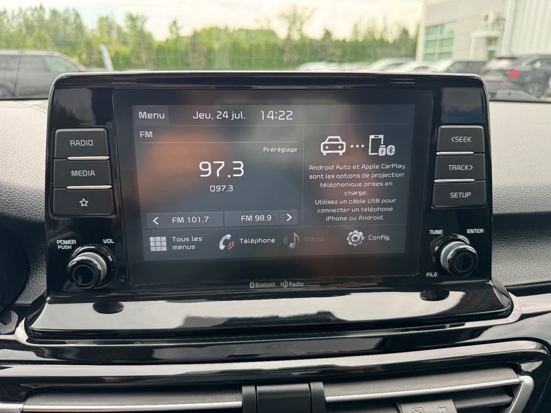 Kia Seltos EX AWD DEMARREUR VOLANT CHAUFFANT PAS ACCIDENTE 2021 INSPECTE+DETECTEUR D'ANGLES MORTS+TOIT OUVRANT+SIEGES CHAUFFANTS+AIR CLIMATISE+CUIR+MAGS 17''