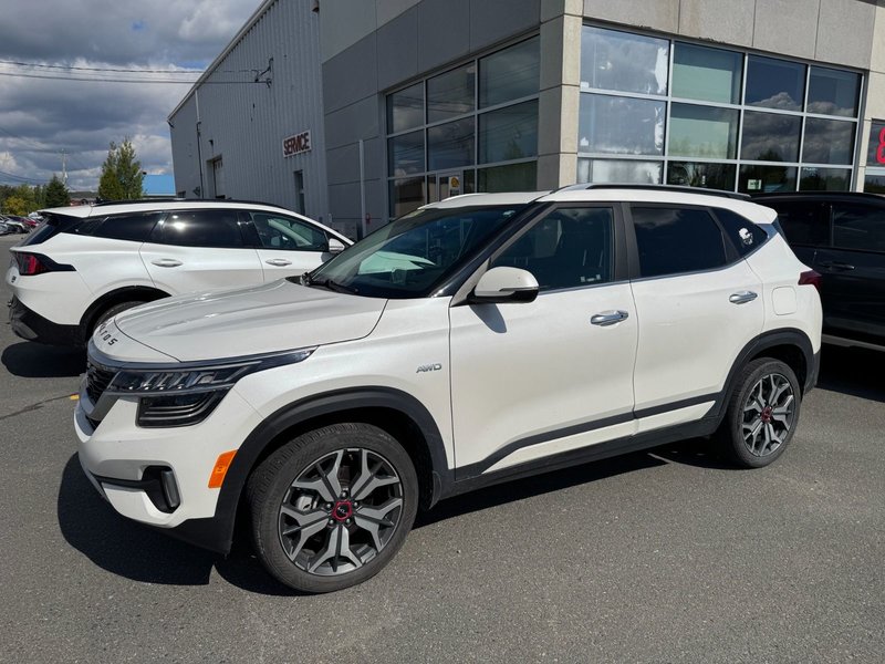 Kia Seltos SX Turbo AWD DEMARREUR TETE HAUTE GPS 2022 INSPECTE+SIEGES CHAUFFANTS ET VENTILES+CUIR+SIEGES ELECTRIQUE+VOLANT CHAUFFANT+MAGS 18+RADIO SIRIUS