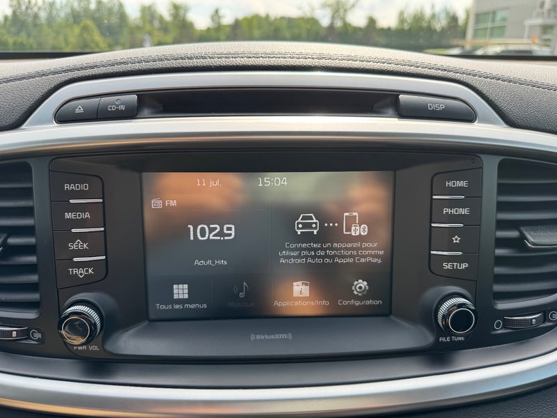 Kia Sorento LX V6 HITCH APPLE CARPLAY PAS ACCIDENTE 2019 INSPECTE+SIEGE CONDUCTEUR ELECTRIQUE+VOLANT CHAUFFANT+CHARGEUR INDUCTIF POUR CELLULAIRE+MAGS 17''
