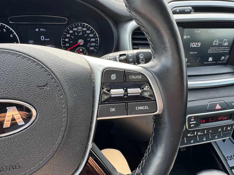 Kia Sorento LX V6 HITCH APPLE CARPLAY PAS ACCIDENTE 2019 INSPECTE+SIEGE CONDUCTEUR ELECTRIQUE+VOLANT CHAUFFANT+CHARGEUR INDUCTIF POUR CELLULAIRE+MAGS 17''
