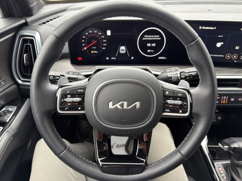 Kia Sorento X-Pro Turbo AWD DEMARREUR CAMERA 360 PAS ACCIDENTE 2025 INSPECTE+SIEGES CHAUFFANTS ET VENTILES+VOLANT CHAUFFANT+MEMORISATION SIEGES CONDUCTEUR+CUIR+MAGS 17