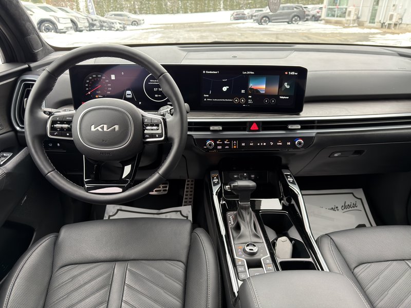 Kia Sorento X-Pro Turbo AWD DEMARREUR CAMERA 360 PAS ACCIDENTE 2025 INSPECTE+SIEGES CHAUFFANTS ET VENTILES+VOLANT CHAUFFANT+MEMORISATION SIEGES CONDUCTEUR+CUIR+MAGS 17