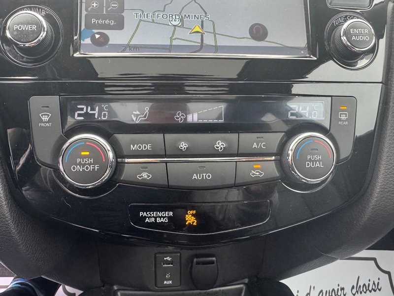 Nissan Rogue SL AWD CAMERA 360 HAYON ELECTRIQUE PAS ACCIDENTE 2016 INSPECTE+CUIR+SIEGE ELECTRIQUE+TOIT OUVRANT PANORAMIQUE+DETECTEUR D'ANGLES MORTS+RARIO SIRIUS+MAG 18