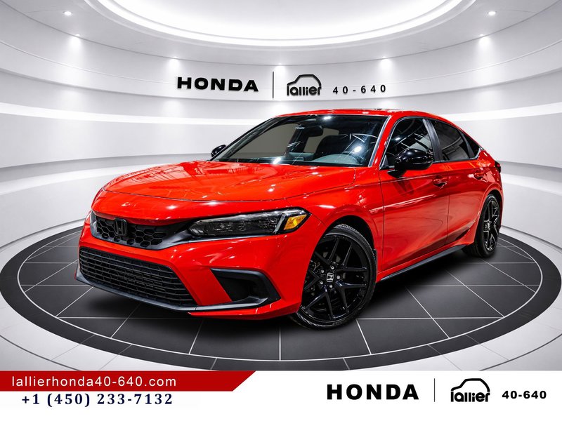 2023 Honda Civic Hatchback SPORT/UN PROPRIÉTAIRE/JAMAIS ACCIDENTÉ in Lachenaie, Quebec