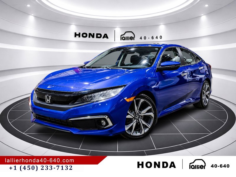 2019 Honda Civic Sedan Touring/GLOBALE 11/26/2027 OU 130 000KM in Lachenaie, Quebec