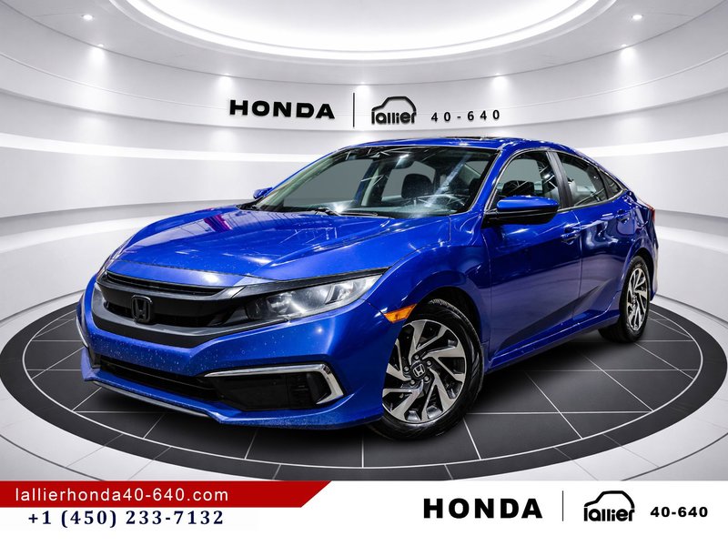 Honda Civic Sedan EX/UN PROPRIÉTAIRE 2020 à Lachenaie, Québec