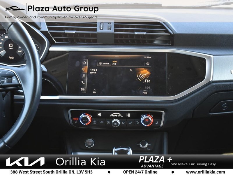 2019 Audi Q3 Progressiv PANORAMIC SUNROOF / AUDI PRE-SENSE FRONT / 360 CAMERA