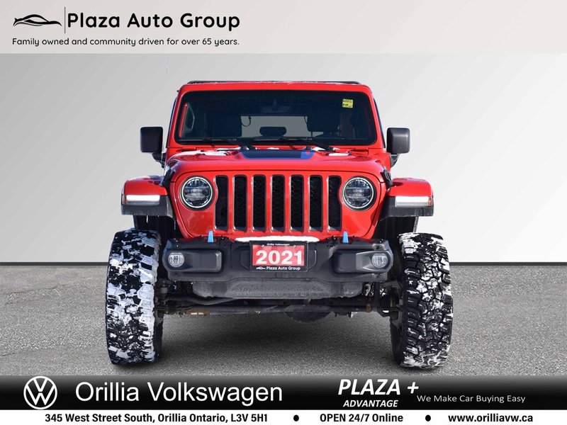 2021 Jeep Wrangler 4xe UNLIMITED RUBICON PLUG-IN HYBRID 4XE | HEATED LEATHER SEATS | FACTORY LIFT KIT | REMOTE START