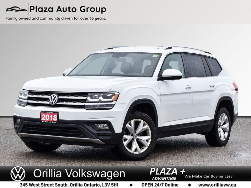 2018 Volkswagen Atlas COMFORTLINE HEATED LEATHER SEATS | ONE OWNER | LOW KM |