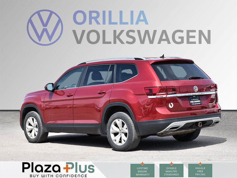 2018 Volkswagen Atlas Comfortline 4MOTION AWD | CLEAN CARFAX ONE OWNER | LEATHER SEATS | PRISMA ALLOY RIMS