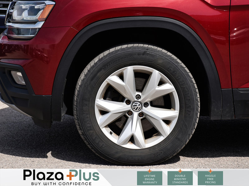 2018 Volkswagen Atlas Comfortline 4MOTION AWD | CLEAN CARFAX ONE OWNER | LEATHER SEATS | PRISMA ALLOY RIMS