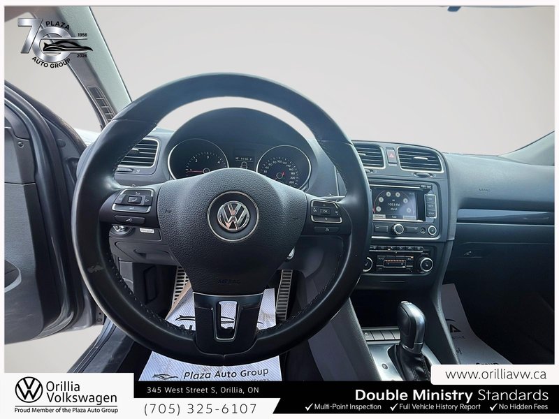 2014 Volkswagen Golf Wagon Comfortline Steering Audio Controls | Leatherette Seats
