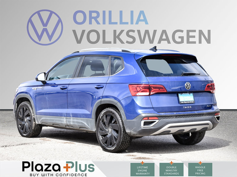 2023 Volkswagen Taos Highline HIGHLINE | CPO | 4MOTION AWD | LOW KILOMETERES! | HEATED + A/C LEATHER SEATS | PANO SUNROOF