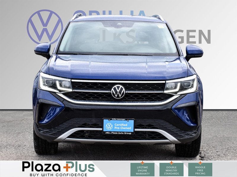 2023 Volkswagen Taos Highline HIGHLINE | CPO | 4MOTION AWD | LOW KILOMETERES! | HEATED + A/C LEATHER SEATS | PANO SUNROOF