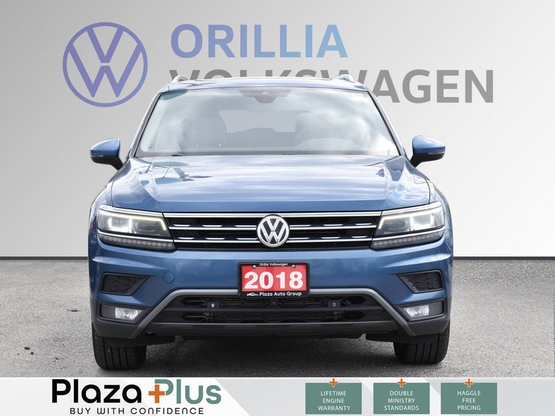 2018 Volkswagen Tiguan Highline 4MOTION AWD | SUNROOF | ONE OWNER | ALLOY RIMS