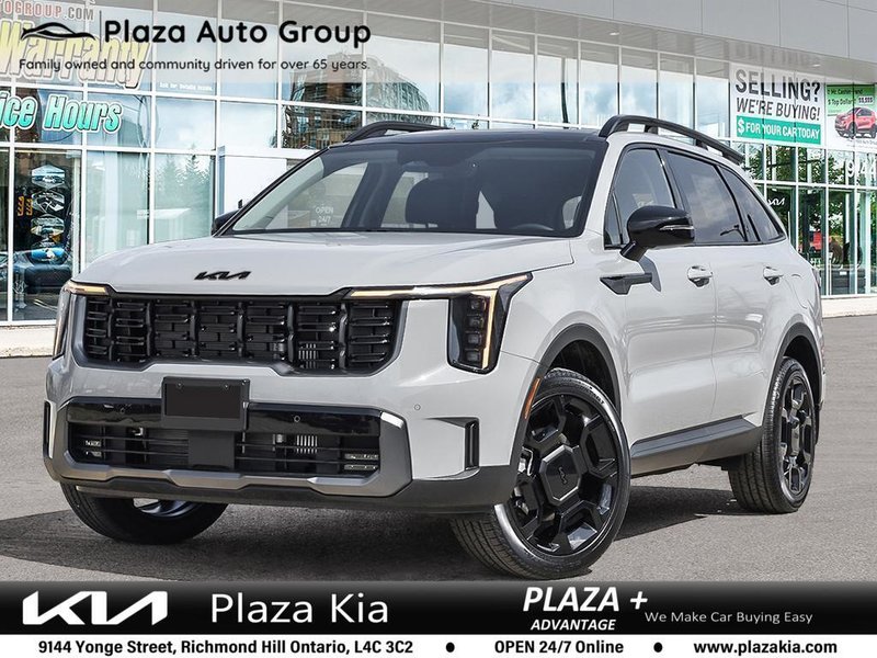 2025 Kia Sorento X-Line Limited Black Interior DEMO | LOW MILEAGE | APPLE CARPLAY | NAVI | BLIND SPOT MONITOR | CLEAN CARFAX REPORT