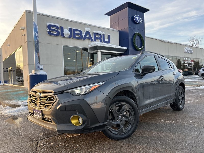 2024 Subaru CROSSTREK ONYX ONE OWNER | CLEAN CARFAX | DEALER MAINTAINED | NEW BATTERY | 2.5 L 182 HP | AWD | AUTOMATIC