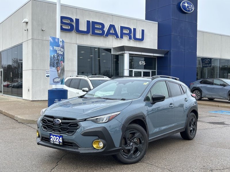 2024 Subaru CROSSTREK ONYX ONE OWNER | NEW FRONT BRAKES | WINTER TIRES INCLUDED  | DEALER SERVICED