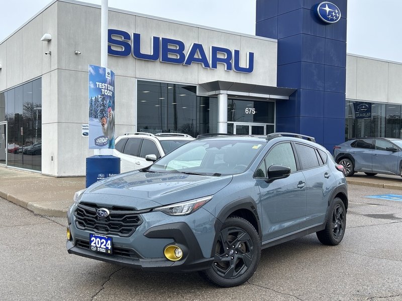 2024 Subaru CROSSTREK ONYX ONE OWNER | NEW FRONT BRAKES | WINTER TIRES INCLUDED  | DEALER SERVICED