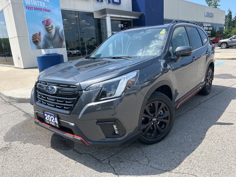 2024 Subaru Forester SPORT LOW MILEAGE! ONE OWNER | LEASE RETURN | NO ACCIDENTS | HEATED SEATS | SUNROOF | EYESIGHT | AWD