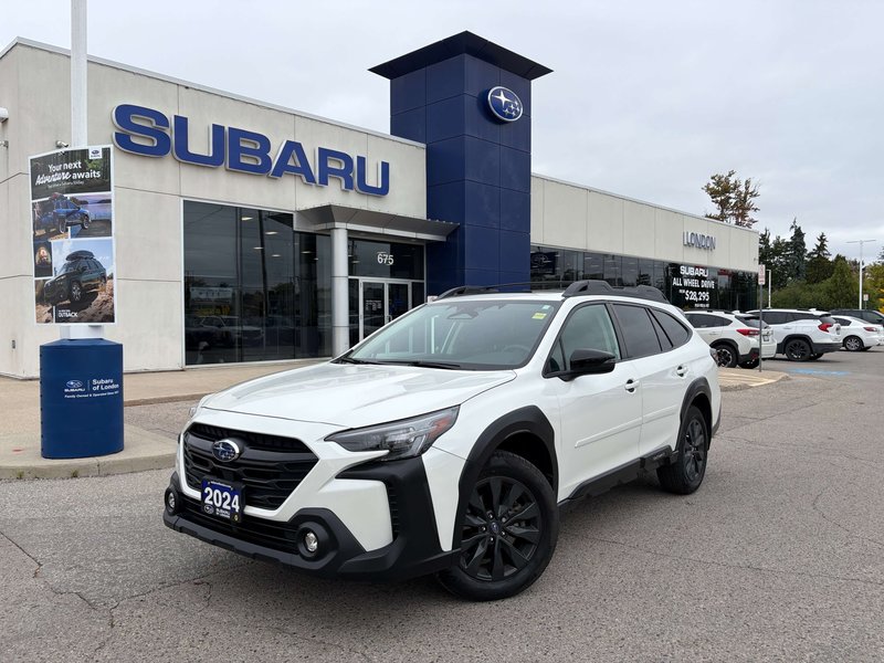 2024 Subaru OUTBACK ONYX ONE OWNER | CLEAN CARFAX | 2.5L SUBARU BOXER ENGINE | 182-HP | AWD | EYESIGHT | CARPLAY