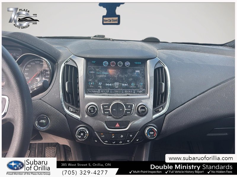 2017 Chevrolet CRUZE LT | MANUAL | RS | TWO SETS OF TIRES ON RIMS | HEATED SEATS | CRUISE CONTROL | SUNROOF |
