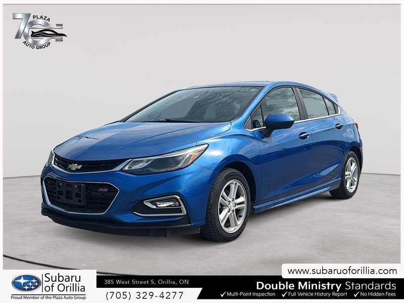 2017 Chevrolet CRUZE LT | MANUAL | RS | TWO SETS OF TIRES ON RIMS | HEATED SEATS | CRUISE CONTROL | SUNROOF |
