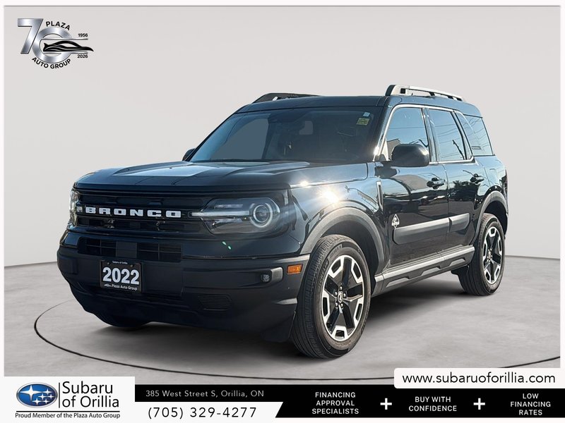 2022 Ford BRONCO SPORT OUTER BANKS | LOW KMS | CLEAN CARFAX | SUNROOF | APPLE CARPLAY & ANDROID AUTO | PUSH BUTTON START |