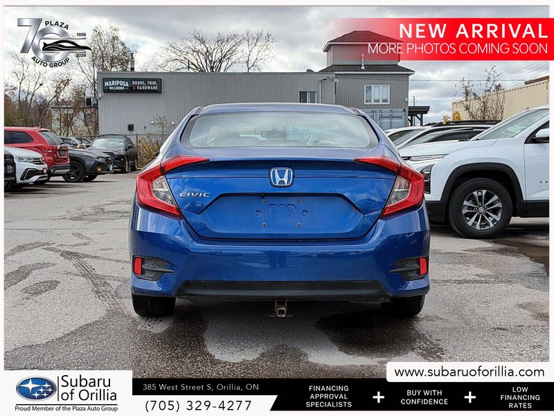 2018 Honda Civic Sedan LX | HEATED FRONT SEATS | ONE OWNER | APPLE CARPLAY AND ANDROID AUTO | BACKUP CAMERA |