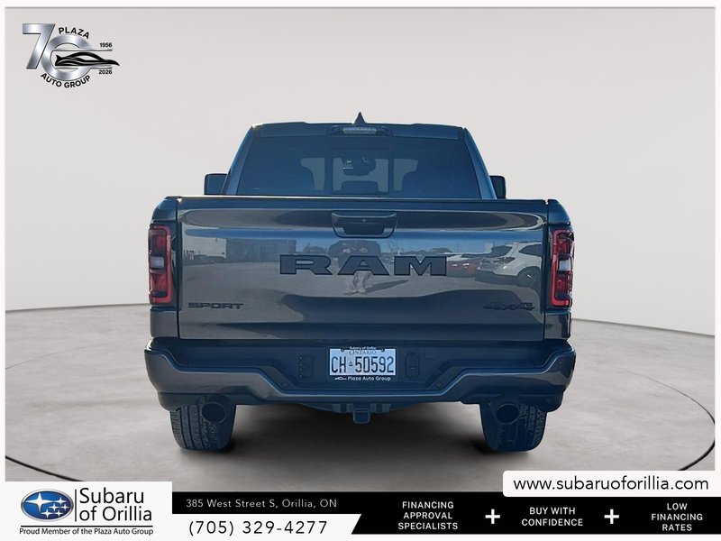 2025 Ram 1500 Sport GT PACKAGE | MOONROOF | TECH PACKAGE | SPRAY-IN BED LINER |