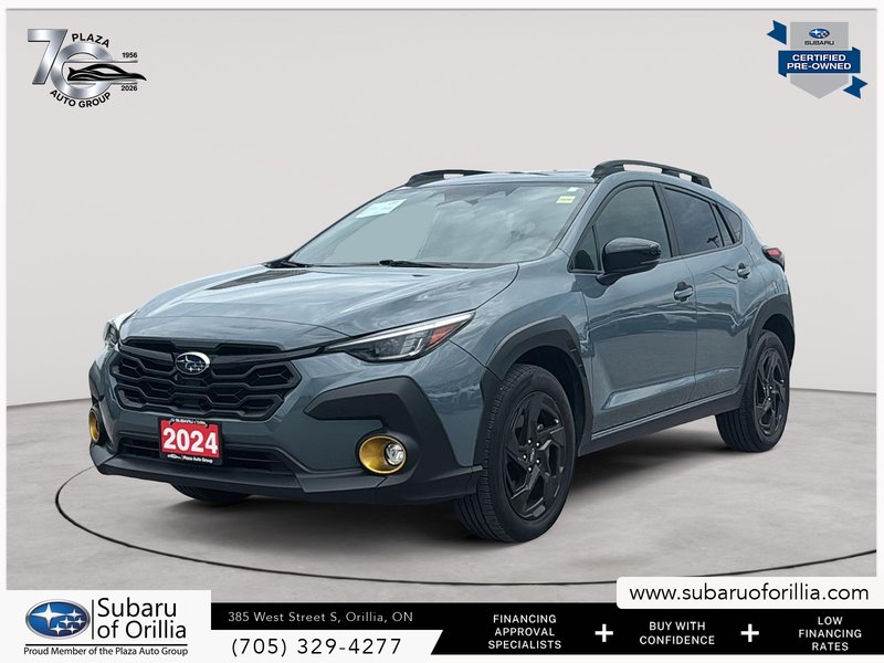 2024 Subaru CROSSTREK ONYX | CLEAN CARFAX | ADAPTIVE CRUISE CONTROL | APPLE CARPLAY AND ANDROID AUTO | HEATED FRONT SEATS |