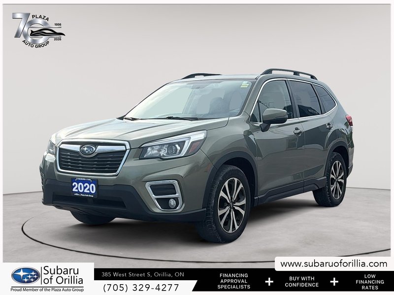 2020 Subaru FORESTER LIMITED | CLEAN CARFAX | HEATED LEATHER SEATS | ADAPTIVE CRUISE CONTROL | PREMIUM SOUND SYSTEM |