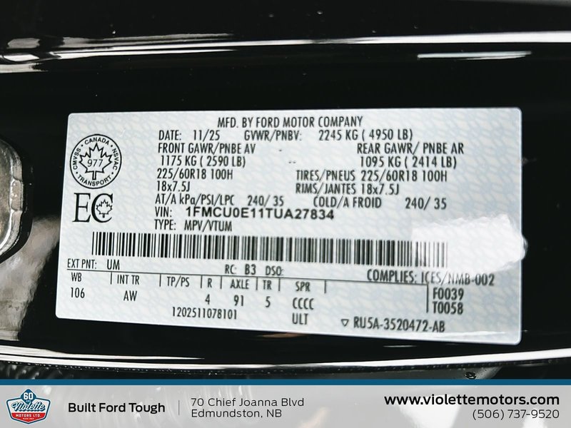 Ford Escape PHEV 2026