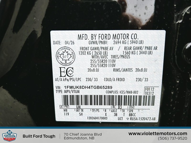 2026 Ford Explorer Active w/200A Pkg
