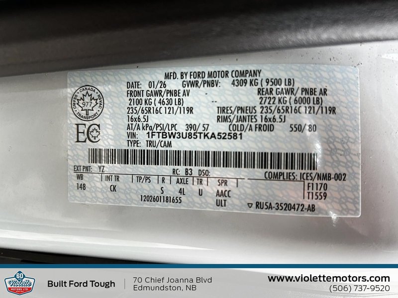 2026 Ford Transit Long 148 EL