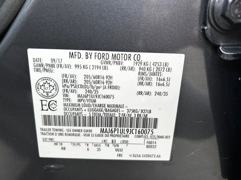 2018 Ford EcoSport SE