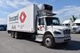 10-wheel class 3 refrigerated straight body trucks with a freight elevator for short-term rental at Location Brossard