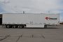 Tridem axle dry freight trailer for short-term rental at Location Brossard