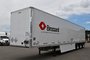 Tridem axle dry freight trailer for short-term rental at Location Brossard